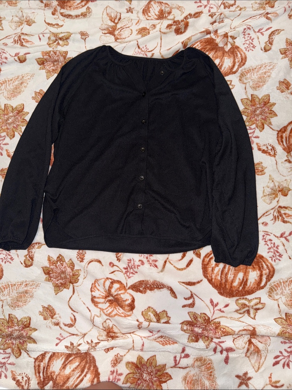 HALARA Black Button-Down Long Sleeve Women’s Top